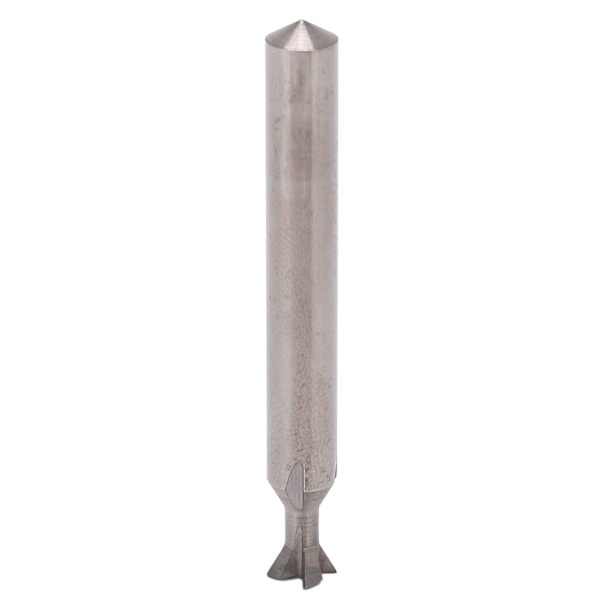 Svalstjärtsfräs i hårdmetall 6 mm skaftdiameter 4 spår 50 mm längd Universal svalstjärtsfräs 60°