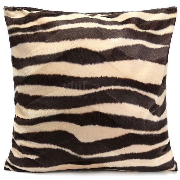45 cm Dyremønster Leopard Zebra Pudebetræk Sofadekor #01 A 3 A 3 45x45cm