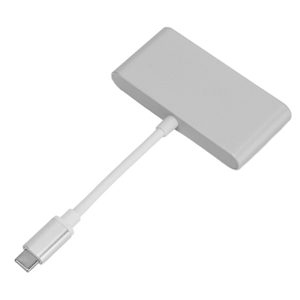 Typ C till USB Hub Aluminium 3 Portar USB 2.0 3.0 Hub för Mus Tangentbord USB Gränssnittsenhet