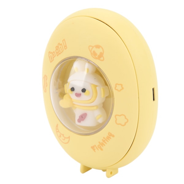 Space Bunny Håndvarmer Bærbar USB Genopladelig Håndvarmer 3 Niveauer Varme Justerbar Håndvarmer til Kontor Udendørs Gul
