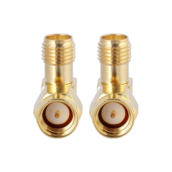 2 STK SMA hun til SMA han retvinklet adapter RF koaksial adapter konverter konnektor