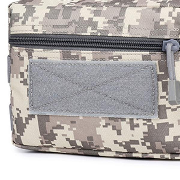 Midjeväsk Fanny Pack för Utomhussporter Multifunktionell Vandring Fiske Medicinsk Midjeväsk ACU Camo
