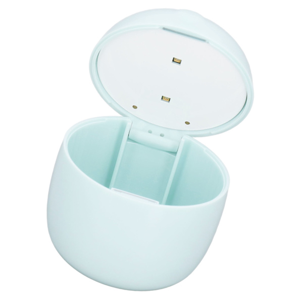 UV-rengöringsbox för nappflaskor med 2 LED-lampor, lång standbytid, USB-laddningsbar, grön