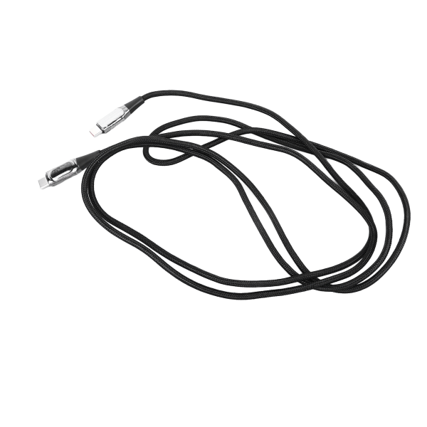 100W USB C til USB C-kabel Hurtigladekabel USB C-laderkabel med digital skjerm for telefoner Nettbrett Bærbare datamaskiner 2M svart