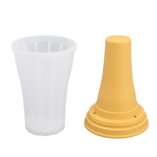 Slushie Maker Cup Quick Frozen 150ml Stor Kapasitet Drikkeproduksjon med Deksel for Sommer Gul