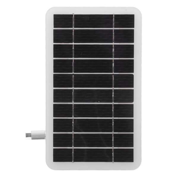 2W 5V Solcellepanel Lader Bærbar USB Solcellelader Polysilisium for Mobiltelefon Lav Effekt Elektriske Apparater