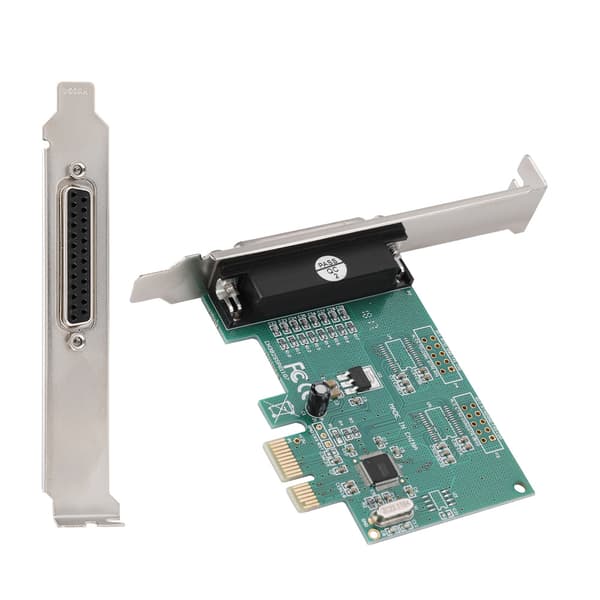 Parallel Port DB25 LPT Printer til PCI-E Express Kort Konverter Adapter