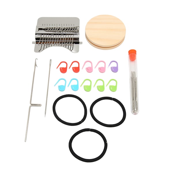 Mini strikkemaskine Enkel betjening Mini vævemaskine DIY håndstrikkemaskine til hjemmet