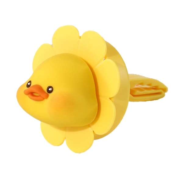 Bil Luftutlopp Vent Luftfräschare Söt Liten Blomma Rotation Fläkt Bil Vent Clip Doft Diffusor för Bil Interiör Dekoration Anka