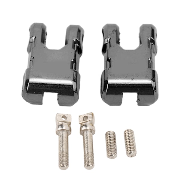 2 sæt RC metalspil trækkrog aluminiumslegering spilkrog til 1/10 RC bil opgraderingsdele sort