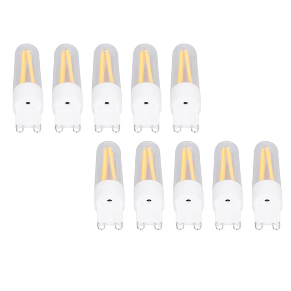 10 stk G9 lyspære 3W 500LM energisparende bordlampe taklampe pære til husholdning kontor 110V