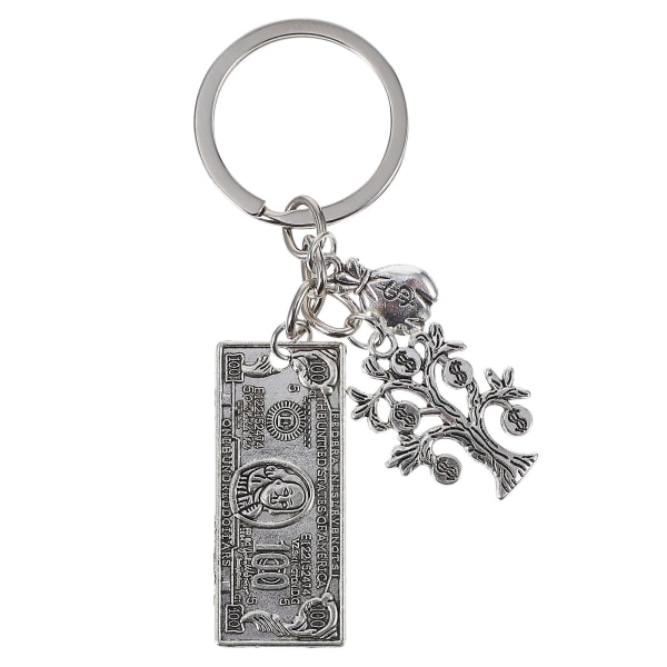 1 stk Funny Dollar Key Chain Bag Keys Hengende Anheng Dekorativ nøkkelring