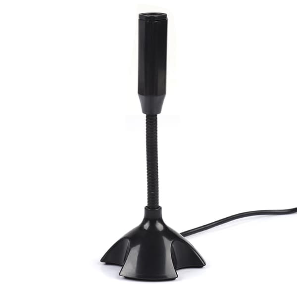 Mini Kondensator USB 2.0 Mikrofon Fleksibelt Skrivebordsstativ Mikrofon for PC Laptop