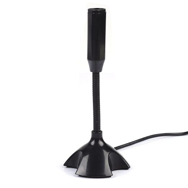 Minikondensator USB 2.0 Mikrofon Fleksibel Desktop Stand Mic til PC Laptop