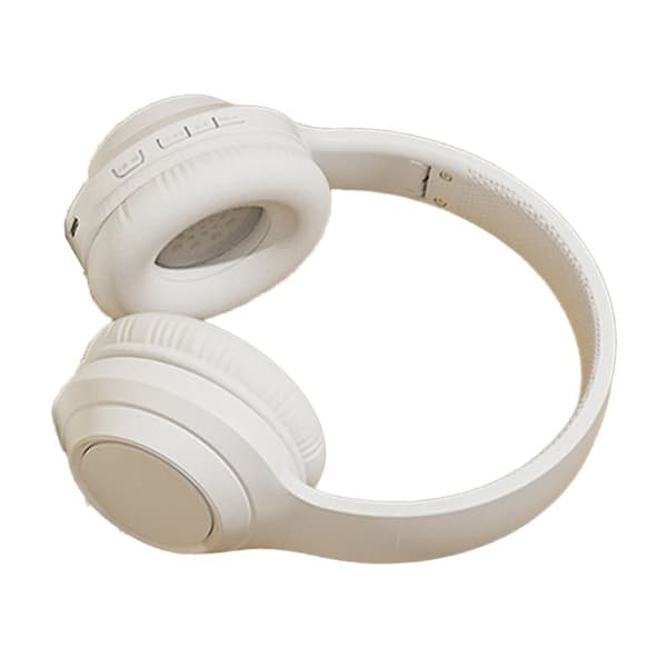 Bluetooth Trådlöst Spelheadset Multifunktionell HiFi Stereo Brusreducerande Stark Bas Bluetooth Hörlurar Pärlvit