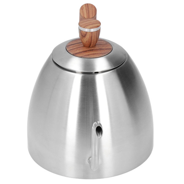 Häll över vattenkokare 800 ml Hållbar Rostfri Stål Bakelit Handtag Ergonomisk Design Svanhals Pip Kaffe Vattenkokare