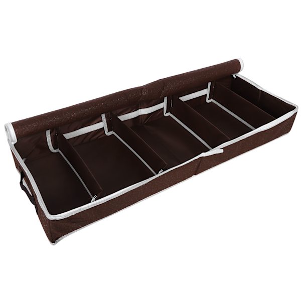 Vedenpitävä kenkien säilytyslaatikko vetoketjulla PVC-kannella Kenkäjärjestäjälaatikot Säädettävät väliseinät L 84x31x11,5cm
