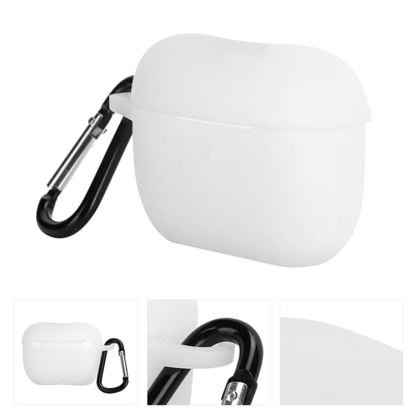 Silikonskyddsfodral för IOS Earbuds Pro 3 Bluetooth-headset laddningsfodral transparent