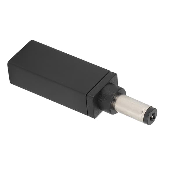 TypeC til DC-adapter hunn til hannplugg 5,5x2,1 mm rett PD-kontakt ladeenhet