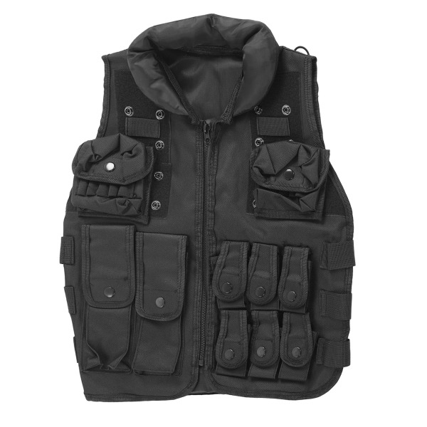 Skytevest Militærvest Treningsvest Protective Field Multi Pocket Vest for Barn 50cm