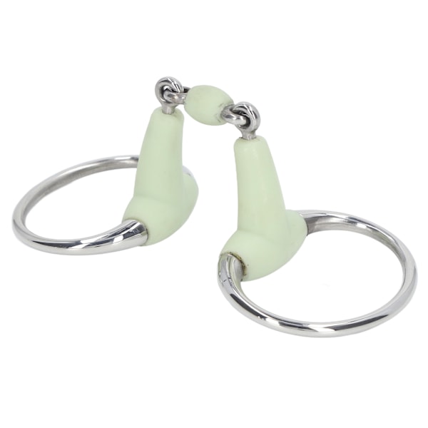 Hest Snaffle Bid i Rustfrit Stål - Hest Snaffle Rulle Haveavl Mundbid til 125mm Heste Mund