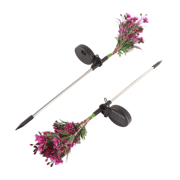 Utomhusljusutsändande Phalaenopsis markinsats dekorativa gräsmattslampor solcellsblomsterlampor
