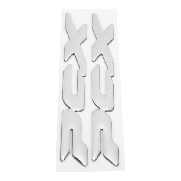 Par MC-dekal 3D Flexibel Plast Sida Logotyp för Honda Pcx 150 125 2017‑2019 Silver