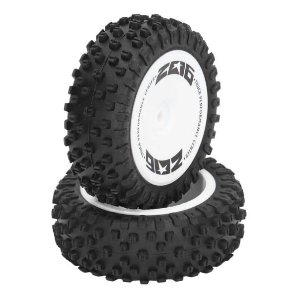 2st Gummi RC bil bakdäck bak RC hjul däck set för WLtoys 124007 fjärrkontroll bil