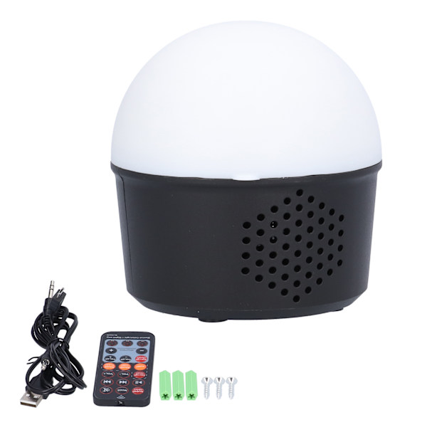 Yöprojektorin valo Bluetooth-musiikkikaiutin LED-valo kaukosäätimellä juhliin