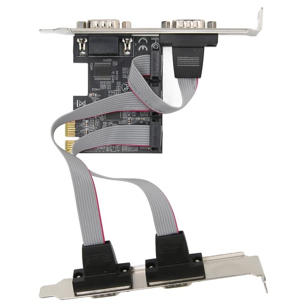 PCIE Udvidelseskort PCI Express X1 til Interface 4 RS232 Serielle Porte Bred Anvendelse Adapterkort