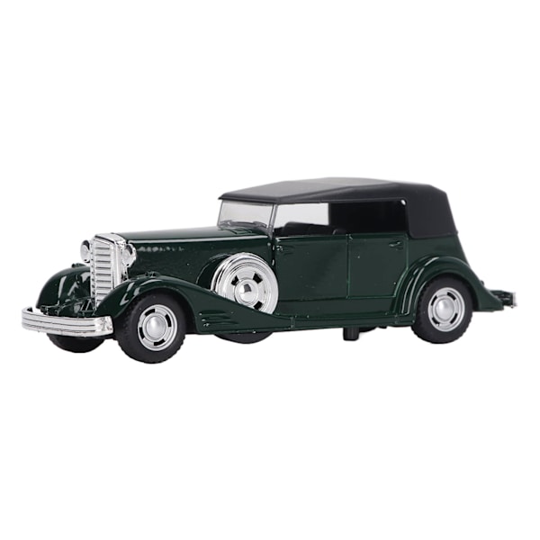1:32 Klassinen automalli Seos Vintage-lelu Avattavat ovet Malli Antiikki Vetoautolelu Vihreä