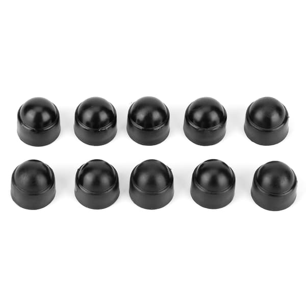 10 st 15mm/0.59in M8 Plast Hex Skruvar Muttrar Huvudskydd Tillbehör