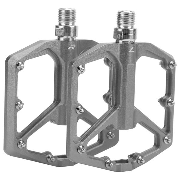 1 par ZTTO mountainbike pedaler aluminiumslegering skridsikker cykelplatform flade pedaler (titanium)