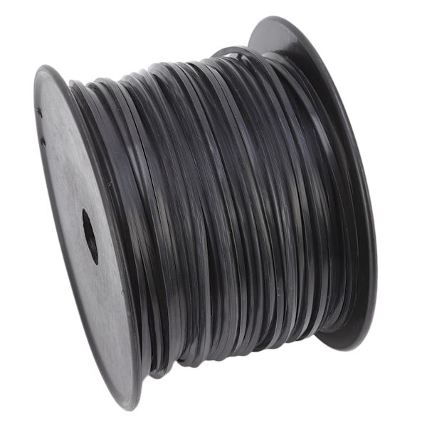 3,3 mm/0,13 tommer firkantet snor trimmer line høj effektivitet nylon sort græs trimmer line udskiftning til Husqvarna 100m/328,1ft