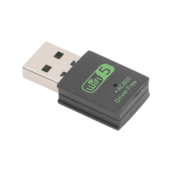 Trådlös nätverkskortadapter Professional 600Mbps 2.4G 5G Dual Band USB WiFi Bluetooth 5.0 Adapter för stationär bärbar dator