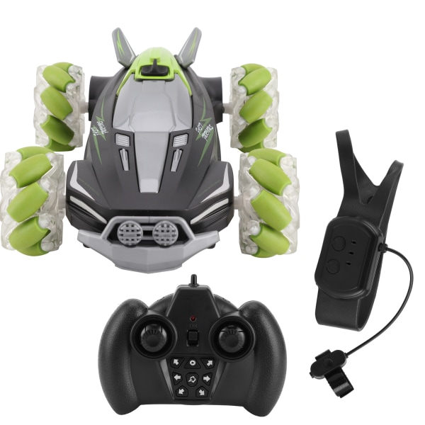 360° rotasjon oppladbar RC-bil 2,4G elektrisk spraydriftbil med dobbel fjernkontroll