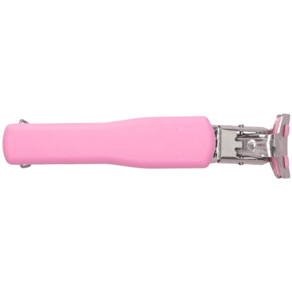 Varme skålgreb tang rustfrit stål anti-skoldning plade klemmeholder (Pink )