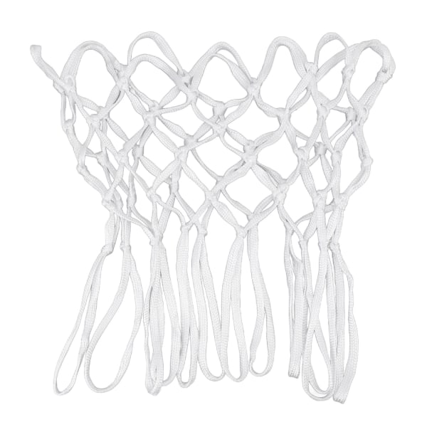 2 stk holdbare basketball net nylon hvid Universal Heavy Duty basketball net udskiftning i al slags vejr til indendørs udendørs