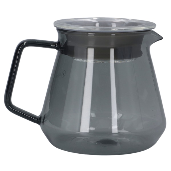 Galvaniserad grå kaffekanna i högborosilikatglas, handkaffebryggare för hushållskök, 300 ml