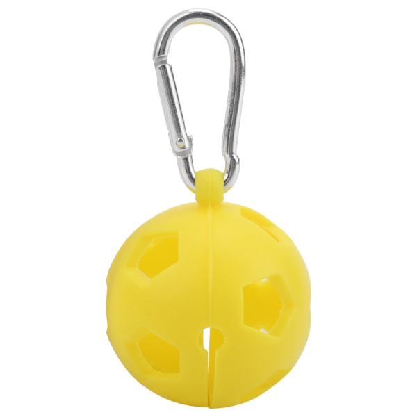 Golfpallon suojakuori silikoniholkin cover avaimenperällä golfharjoitustarvikkeella keltainen