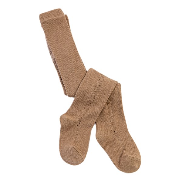Baby Leggings Hollow Out Bekväma Mjuk Bomull Varm Andningsbar Elastisk Midja Khaki för Vår Sommar L (ca 3-5 år gamla)