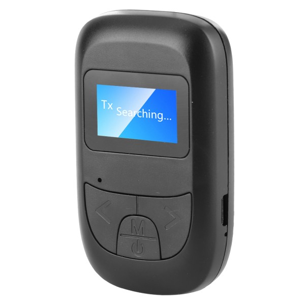 Bluetooth 5.0 Audio Adapteri Langaton Lähetin Vastaanotin Autoon PC Kaiuttimeen 3.5mm LCD-näytöllä