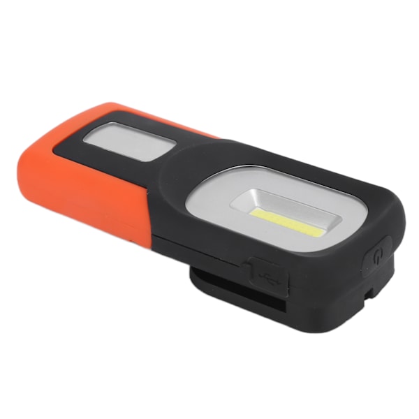 COB Arbetslampa Portabel USB Uppladdningsbar LED-lampa med 360° Roterbar Krok för Camping Fiske Dykning Resor