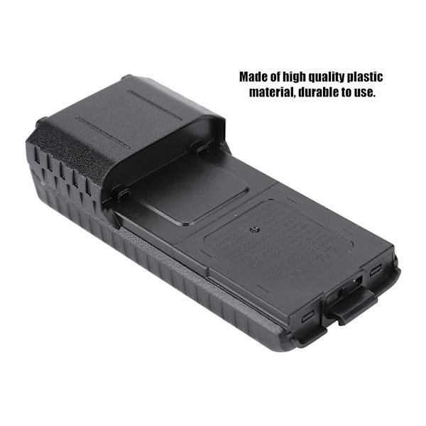 Bærbar plastik lang sort batterikasse til BAOFENG UV 5R, UV 5RB, UV 5RE, UV 5Re