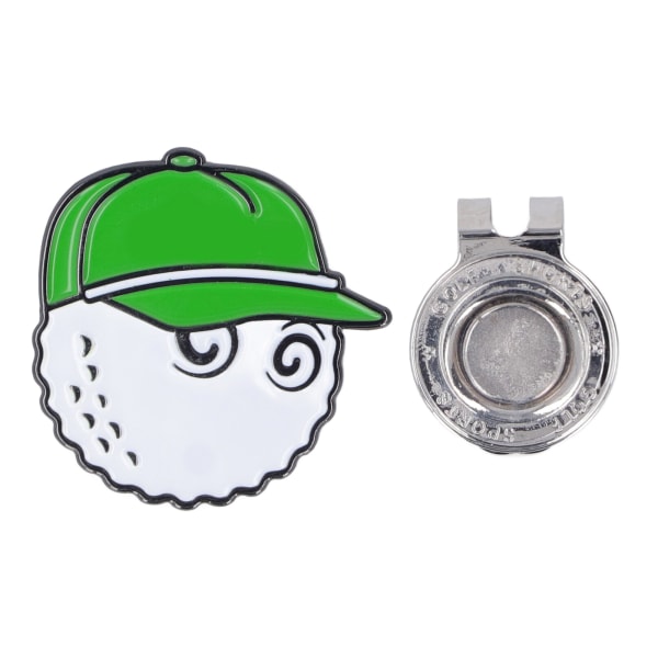 Golfhattklämmor Zinklegeringsmagnet Golfhattklämma Avtagbar golfbollsmarkör för golfbana Club Green