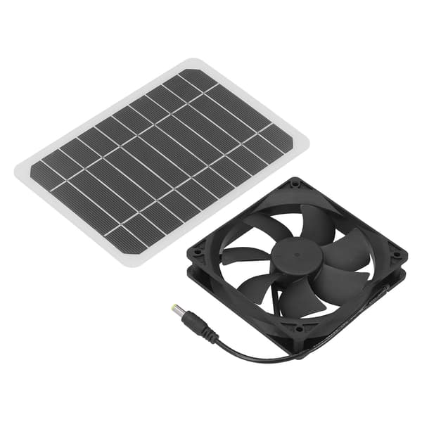 6W solpanel med køleventilator Mini ventilator soldrevet udsugningsventilator til kæledyrshundehus