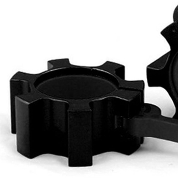 2 STK 50 mm Vægtstangskravelås Aluminiumslegering Quick Release-låse Kraveclips til fitnesstræning Bodybuilding Sort