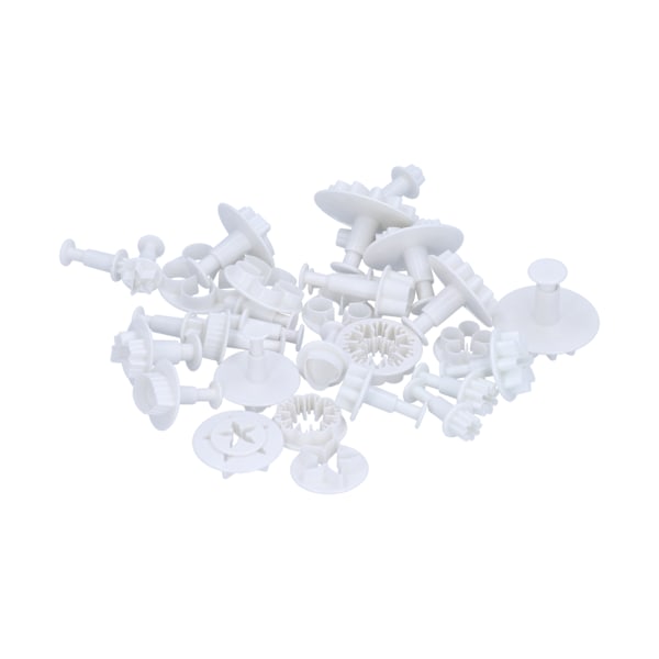 33PCS/Set Fondantkakformar Kakor Kexform Form Baka Tillbehör DIY Verktyg