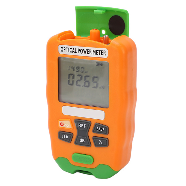 Oransje Mini Fiberoptisk Effektmeter Rask Nøyaktig Følsom Robust Liten Optisk Fiber Tester ‑70 til +10dBm