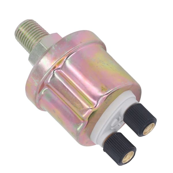 Olietryksensor 1/4 NPT 0 til 10 Bar Motortryksensor til VDO Dieselgenerator Blank Dobbelthoved